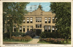 Severance Hall, College of Wooster Ohio Postcard Postcard Postcard