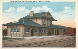 Southern Pacific Depot Santa Rosa, CA Postcard Postcard Postcard