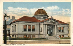 Carnegie Library Kokomo, IN Postcard Postcard Postcard