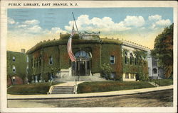 East Orange Public Library New Jersey Postcard Postcard Postcard