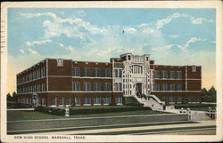 New High School Marshall, TX Postcard Postcard Postcard