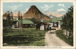 Two Medicine Chalets and Mt. Rockwell, Glacier National Park Postcard