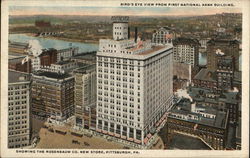 Bird's Eye View from First National Bank Building Postcard