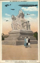 Sesqui-Centennial Exposition - Statue of Progress Postcard