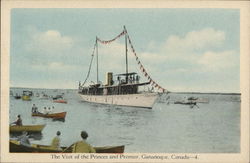 The Visit of the Princes and Premier Gananoque, ON Canada Ontario Postcard Postcard Postcard