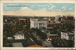 Bird's Eye View of City Postcard