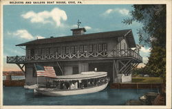 Soldiers and Sailors Boat House Postcard