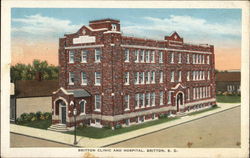 Britton Clinic and Hospital South Dakota Postcard Postcard Postcard