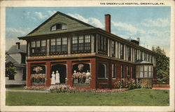 The Greenville Hospital Pennsylvania Postcard Postcard Postcard