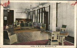 Lobby, Y.M.C.A. Postcard