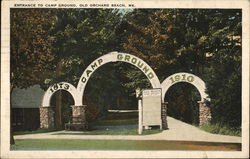 Entrance to Camp Ground Old Orchard Beach, ME Postcard Postcard Postcard