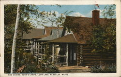 York's Camps - Log Cabins, Loon Lake Rangeley, ME Postcard Postcard Postcard