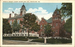 Knox's County Court House and Jail Postcard