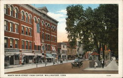 North Main Street From Center Wallingford, CT Postcard Postcard Postcard