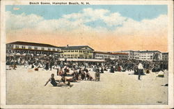 Beach Scene Hampton Beach, NH Postcard Postcard Postcard