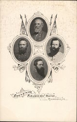 Gen. R. E. Lee, Gen. Jeb Stuart, Gen. Fitzhughlee, & Gen. Stonewall Jackson Civil War Postcard Postcard Postcard