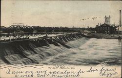 The Dam Marinette, WI Postcard Postcard Postcard