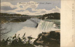 American Falls from Goat Island Postcard