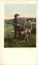 Turner and Lester, Adironack Guides Postcard