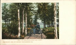 An Adirondack Hand Cart Carry Postcard