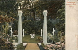 Club House Park Statuary Saratoga, NY Postcard Postcard Postcard