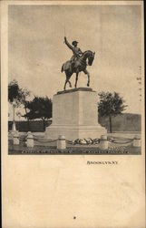 Statue of General H. W. Slocum, Eastern Parkway Brooklyn, NY Postcard Postcard Postcard