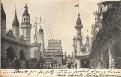 Coney Island Postcard