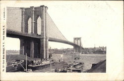 East River Bridge, View from N.Y. New York, NY Postcard Postcard Postcard