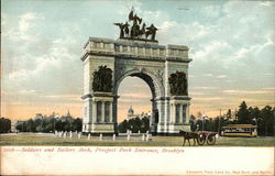 Soldiers and Sailors Arch, Prospect Park Entrance, Brooklyn New York, NY Postcard Postcard Postcard