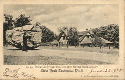 Rocking Stone and Restaurant - New York Zoological Park Postcard