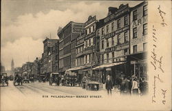 Market Street Philadelphia, PA Postcard Postcard Postcard