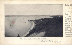 View of Bay from Shelter Island Heights New York Postcard Postcard Postcard