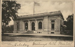 Post Office Building Clinton, IA Postcard Postcard Postcard