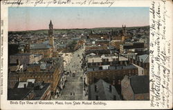 Birds Eye View from State Mutual Building Postcard