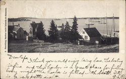 Boothbay Harbor with Islands in Distance Maine Postcard Postcard Postcard