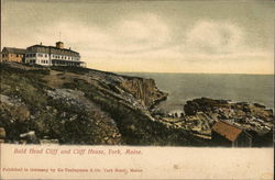 Bald Head Cliff and Cliff House York, ME Postcard Postcard Postcard