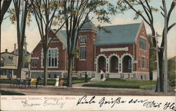 Carnegie Library Waterville, ME Postcard Postcard Postcard