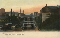 The Locks Lockport, NY Postcard Postcard Postcard