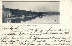 East Shore, Skaneateles Lake Postcard