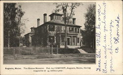 The Blaine Mansion Augusta, ME Postcard Postcard Postcard