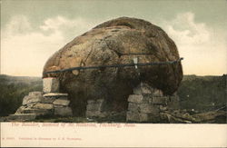 The Boulder - Summit of Mt. Rollstone Postcard