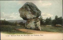 Balanced Rock, Mt. Wachusett Postcard