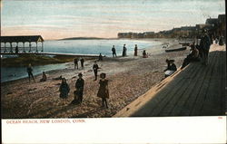 Ocean Beach New London, CT Postcard Postcard Postcard