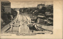 The Locks, Looking Down Postcard