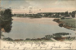 The River from the Library Postcard