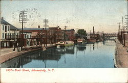 Dock Street Schenectady, NY Postcard Postcard Postcard