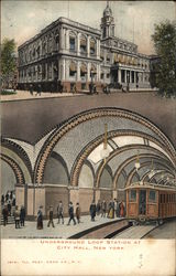 Underground Loop Station at City Hall New York, NY Postcard Postcard Postcard