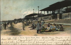 Shelter and Beach Postcard