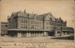 B. & M. Passenger Station Postcard