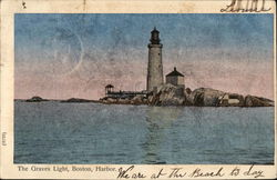 The Graves Light, Boston Harbor Postcard